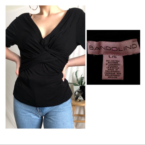 2/$20 |sophisticated quarter-length sleeve y2k top - Picture 4 of 4